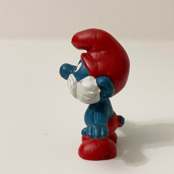 Vtg Smurfs Papa Smurf Figure Toy W Germany Peyo - Picture 2 of 12